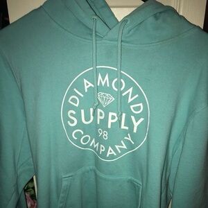 Diamond Supply Co. Mint Green Turquoise Hoodie